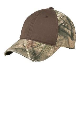 [C807] Port Authority Camo Cap with Contrast Front Panel. C807