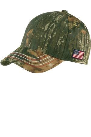 [C909] Port Authority Americana Contrast Stitch Camouflage Cap. C909