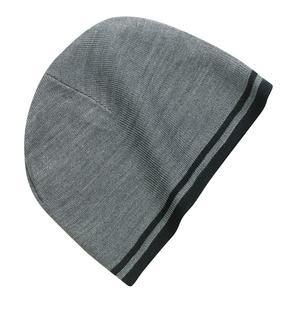 [CP93] Port & Company Fine Knit Skull Cap with Stripes. CP93