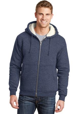 [CS625] CornerStone Heavyweight Sherpa-Lined Hooded Fleece Jacket. CS625