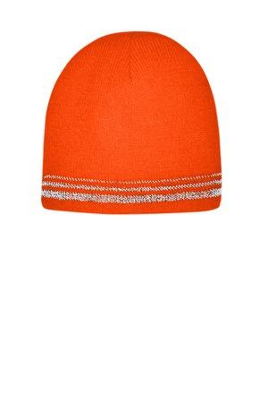 [CS804] CornerStone Lined Enhanced Visibility with Reflective Stripes Beanie CS804