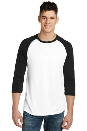 [DT6210] District Very Important Tee 3/4-Sleeve Raglan. DT6210