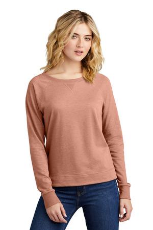 [DT672] District Women's Featherweight French Terry Long Sleeve Crewneck DT672