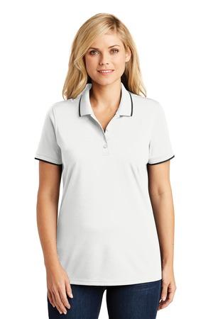 [LK111] Port Authority Ladies Dry Zone UV Micro-Mesh Tipped Polo. LK111