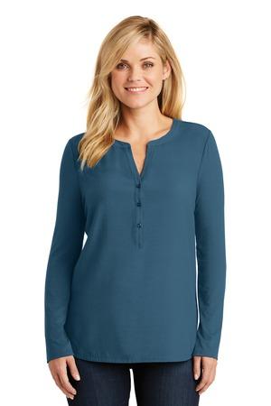 [LK5432] Port Authority Ladies Concept Henley Tunic. LK5432