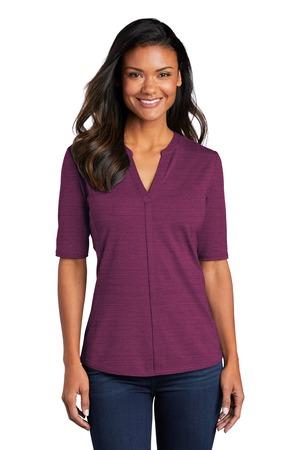 [LK583] Port Authority Ladies Stretch Heather Open Neck Top LK583