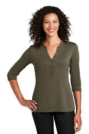 [LK750] Port Authority Ladies UV Choice Pique Henley LK750