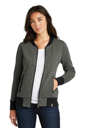 [LNEA503] New Era Ladies French Terry Baseball Full-Zip. LNEA503