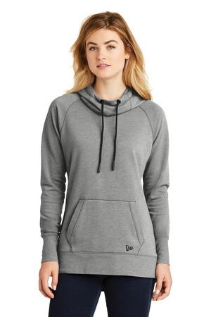 [LNEA510] New Era Ladies Tri-Blend Fleece Pullover Hoodie. LNEA510