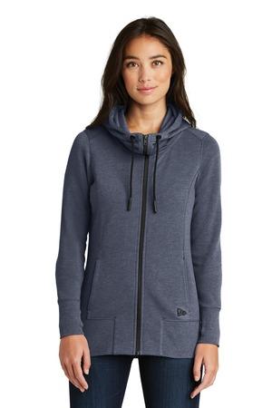 [LNEA511] New Era Ladies Tri-Blend Fleece Full-Zip Hoodie. LNEA511