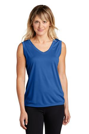 [LST352] Sport-Tek Ladies Sleeveless PosiCharge Competitor V-Neck Tee. LST352