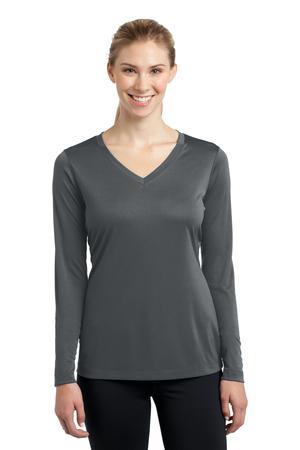 [LST353LS] Sport-Tek Ladies Long Sleeve PosiCharge Competitor V-Neck Tee. LST353LS