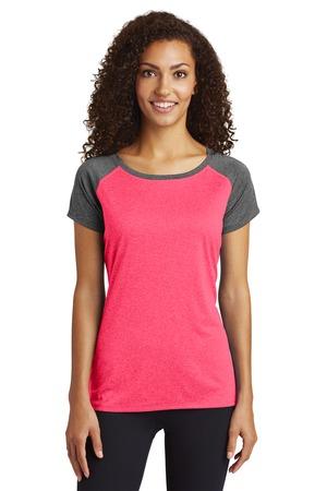 [LST362] Sport-Tek Ladies Heather-On-Heather Contender Scoop Neck Tee. LST362