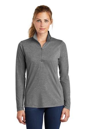 [LST407] Sport-Tek Ladies PosiCharge Tri-Blend Wicking 1/4-Zip Pullover. LST407