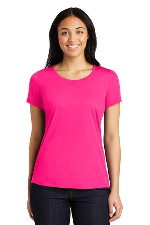 [LST450] Sport-Tek Ladies PosiCharge Competitor Cotton Touch Scoop Neck Tee. LST450