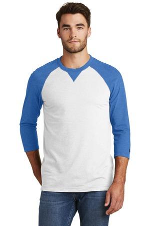 [NEA121] New Era Sueded Cotton Blend 3/4-Sleeve Baseball Raglan Tee. NEA121