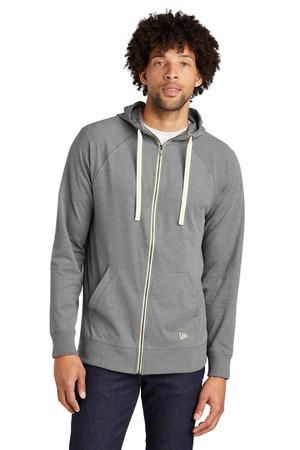 [NEA122] New Era Sueded Cotton Blend Full-Zip Hoodie. NEA122