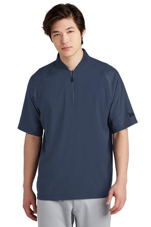 [NEA600] New Era Cage Short Sleeve 1/4-Zip Jacket. NEA600