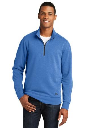 [NEA512] New Era Tri-Blend Fleece 1/4-Zip Pullover. NEA512