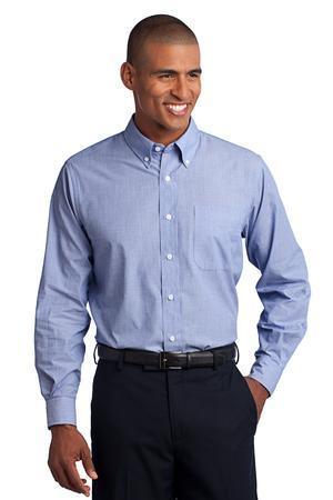 [TLS640] Port Authority Tall Crosshatch Easy Care Shirt. TLS640