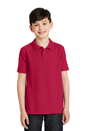 [Y500] Port Authority Youth Silk Touch Polo. Y500