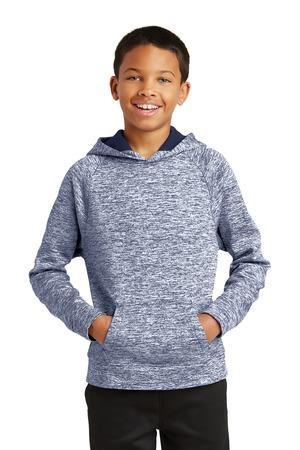 [YST225] Sport-Tek Youth PosiCharge Electric Heather Fleece Hooded Pullover. YST225