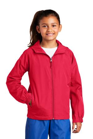 [YST73] Sport-Tek Youth Hooded Raglan Jacket. YST73