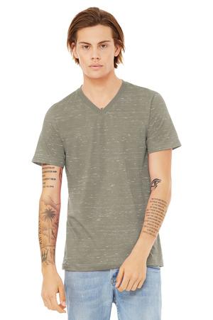 [BC3655] BELLA+CANVAS Unisex Textured Jersey V-Neck Tee BC3655