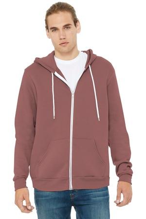 [BC3739] BELLA+CANVAS Unisex Sponge Fleece Full-Zip Hoodie. BC3739