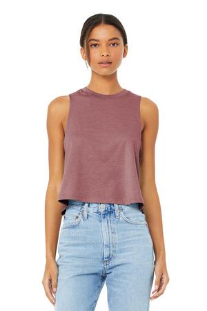 [BC6682] BELLA+CANVAS Women's Racerback Cropped Tank. BC6682