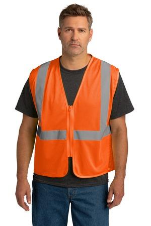 [CSV101] CornerStone ANSI 107 Class 2 Economy Mesh Zippered Vest. CSV101