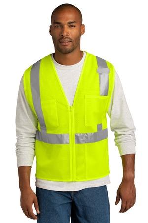 [CSV102] CornerStone ANSI 107 Class 2 Mesh Zippered Vest. CSV102