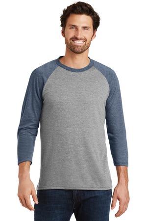 [DM136] District Perfect Tri 3/4-Sleeve Raglan. DM136