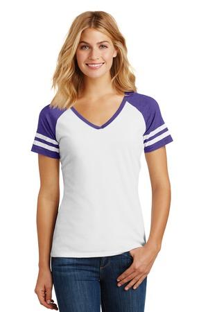 [DM476] District Women's Game V-Neck Tee. DM476