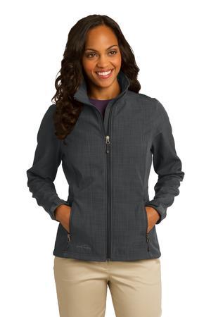 [EB533] Eddie Bauer Ladies Shaded Crosshatch Soft Shell Jacket. EB533