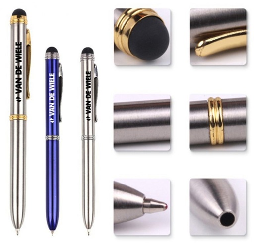 [SP8823] 2 In 1 Stainless Steel Stylus Pen. SP8823