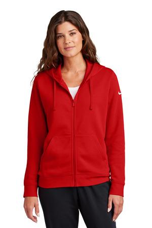 [NKFD9890] Nike Ladies Club Fleece Sleeve Swoosh Full-Zip Hoodie NKFD9890