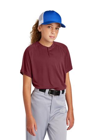 [YST359] Sport-Tek Youth PosiCharge Competitor 2-Button Henley YST359