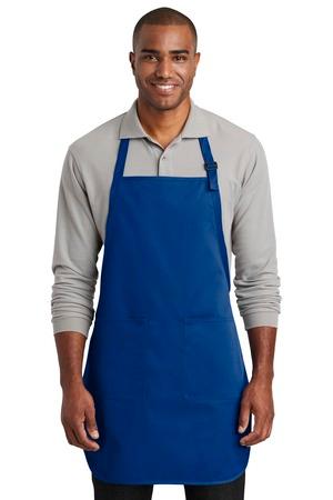 [A600] Port Authority Full-Length Two-Pocket Bib Apron. A600