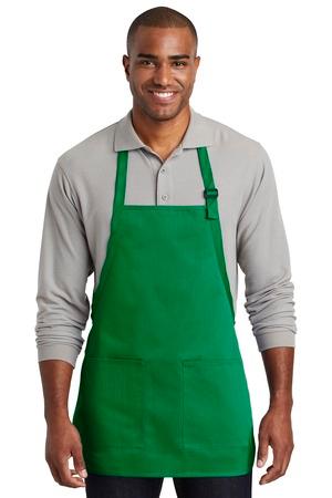 [A601] Port Authority Medium-Length Two-Pocket Bib Apron. A601