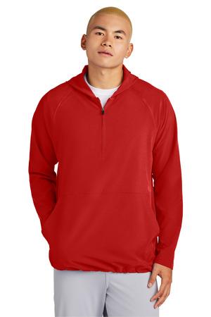 [JST488] Sport-Tek Repeat 1/2-Zip Long Sleeve Hooded Jacket JST488