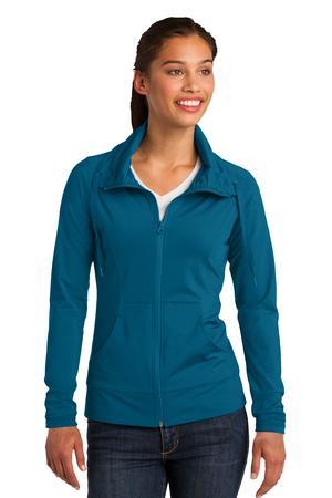 [LST852] Sport-Tek Ladies Sport-Wick Stretch Full-Zip Jacket. LST852