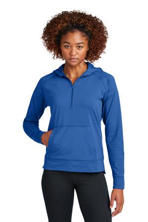 [LST856] Sport-Tek Ladies Sport-Wick Stretch 1/2-Zip Hoodie LST856