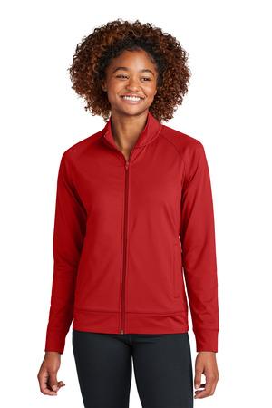 [LST857] Sport-Tek Ladies Sport-Wick Stretch Full-Zip Cadet Jacket LST857