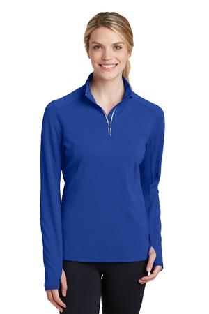 [LST860] Sport-Tek Ladies Sport-Wick Textured 1/4-Zip Pullover. LST860