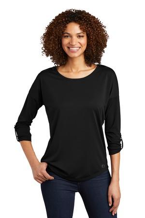 [LOG141] OGIO Ladies Gravitate Scoop 3/4-Sleeve . LOG141