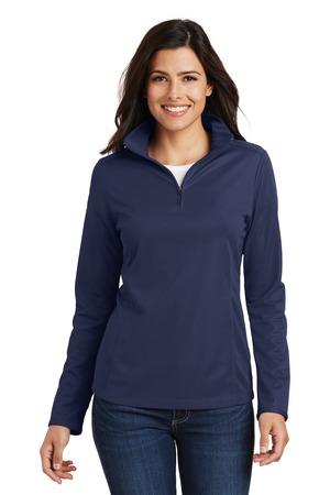 [L806] Port Authority Ladies Pinpoint Mesh 1/2-Zip . L806