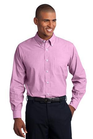 [S640] Port Authority Crosshatch Easy Care Shirt. S640