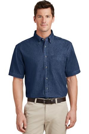 [SP11] Port & Company - Short Sleeve Value Denim Shirt. SP11