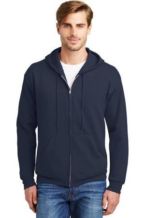 [P180] Hanes - EcoSmart Full-Zip Hooded Sweatshirt. P180